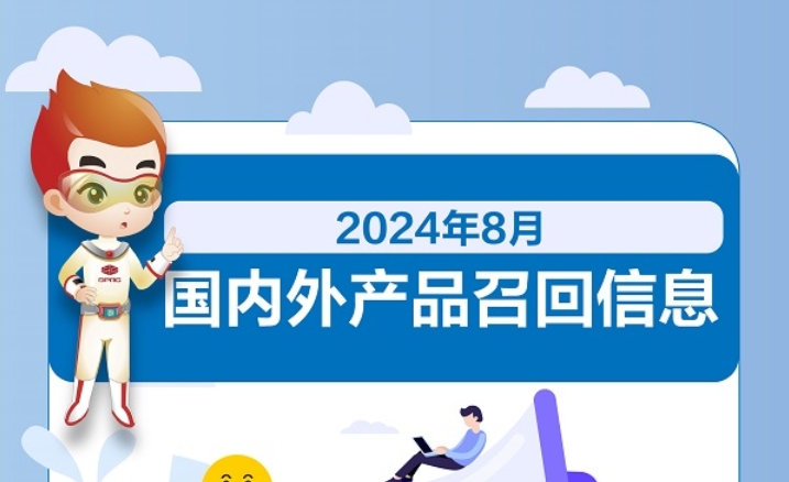 2024年8月國內(nèi)外產(chǎn)品召回信息